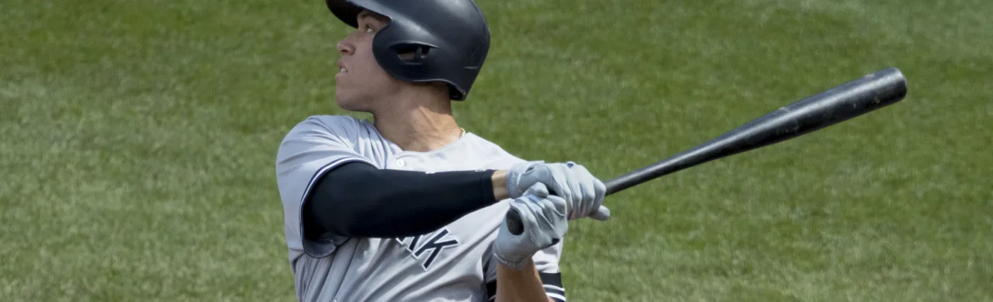 Keith Allison’s Photo of Aaron Judge at bat for the New York Yankees.