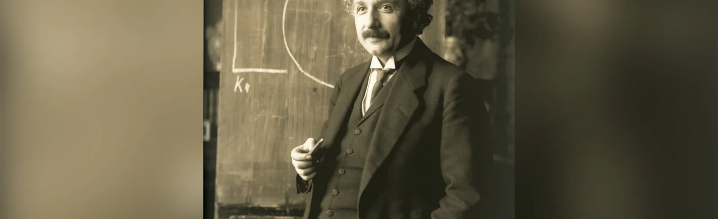 Ferdinand Schmutzer’s Restored photo of Albert Einstein in 1921.