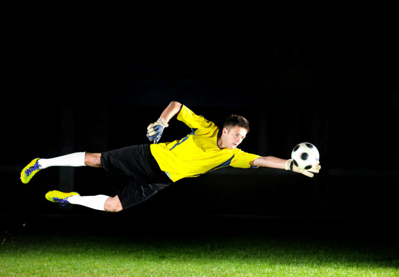 Storyblock’s image of a goalkeeper diving to make a save.