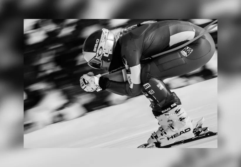 Après Productions Photo of Lindsey Vonn skiing.