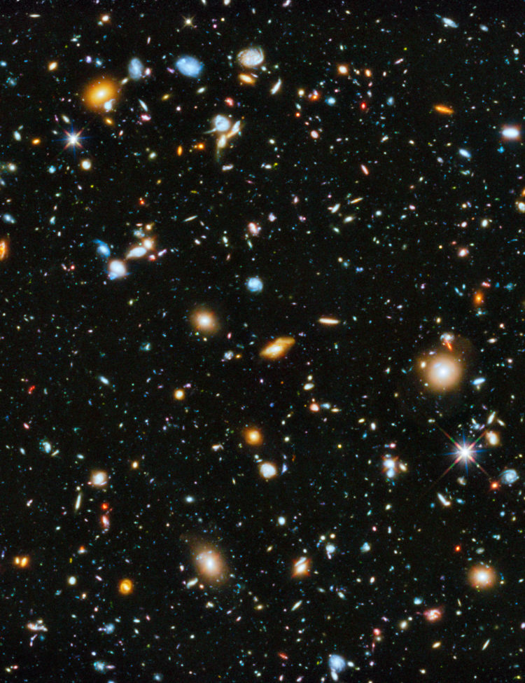 Astronomers using the Hubble Space Telescope have assembled a comprehensive picture of the evolving universe – among the most colorful deep space images ever captured by the 24-year-old telescope. This study, which includes ultraviolet light, provides the missing link in star formation.