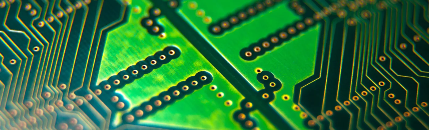 A computer circuit board.