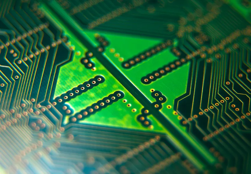 A computer circuit board.