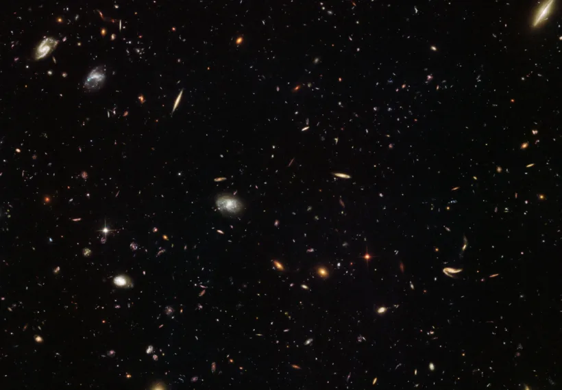 Nearly as deep as the Hubble Ultra Deep Field, which contains approximately 10,000 galaxies, this incredible image from the Hubble Space Telescope reveals thousands of colorful galaxies in the constellation of Leo (The Lion).