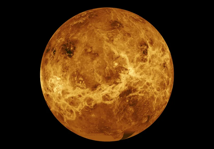 The image was produced by the Solar System Visualization project and the Magellan science team at the JPL Multimission Image Processing Laboratory and is a single frame from a video released at the October 29, 1991, JPL news conference.
