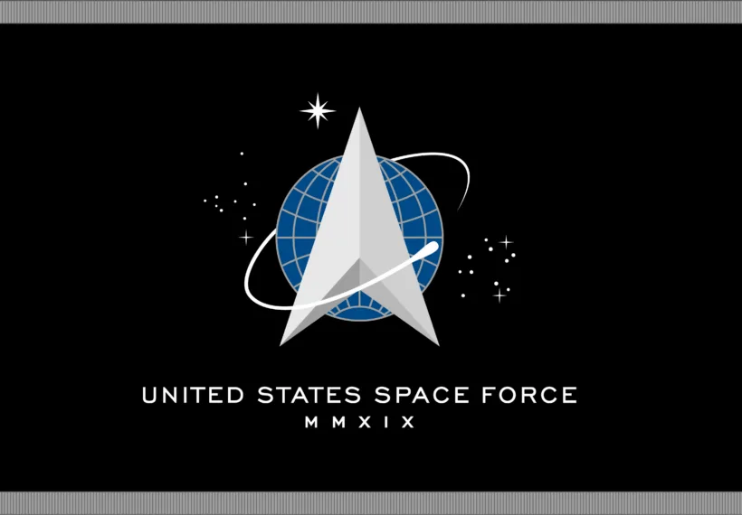 Flag of the United States Space Force (fringed)