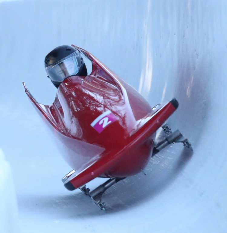 2nd run Men's Monobob at the 2020 Winter Youth Olympics in Lausanne