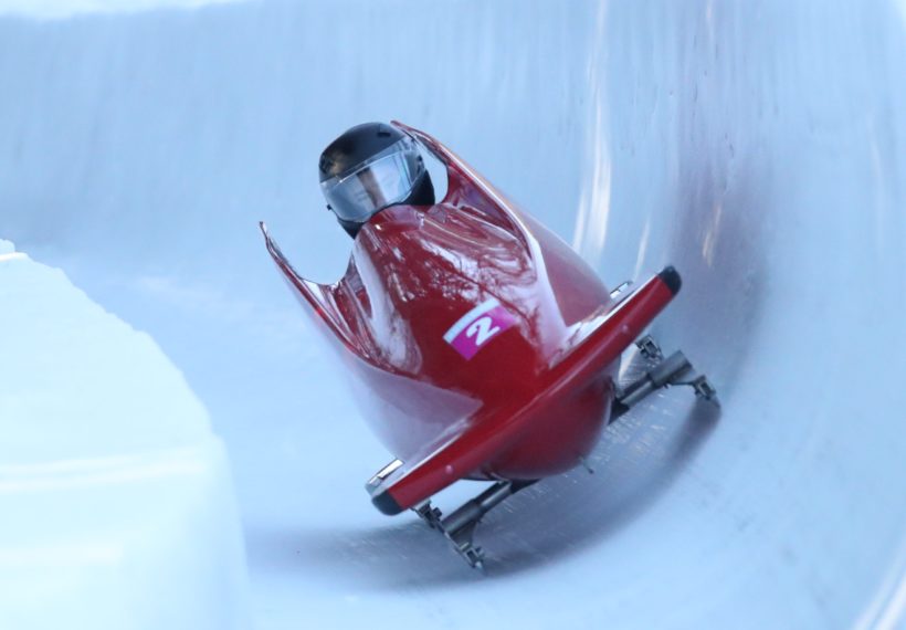 2nd run Men's Monobob at the 2020 Winter Youth Olympics in Lausanne