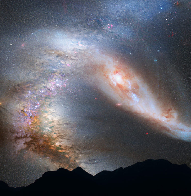Scientists have it in – the next major event to occur in our Galaxy will by a collision between the Milky Way and Andromeda galaxies.