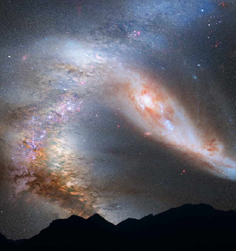 Scientists have it in – the next major event to occur in our Galaxy will by a collision between the Milky Way and Andromeda galaxies.