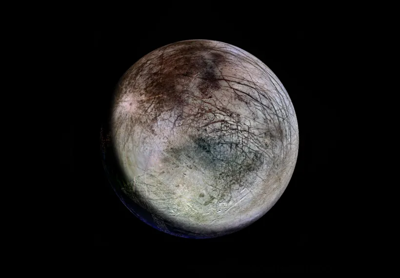 3,122 km smallest of the four Galilean moons - Made of silicate rock with a water-ice crust and probably an iron-nickel core - Striated by ice cracks likely with a water ocean beneath, which could conceivably harbor extraterrestrial life