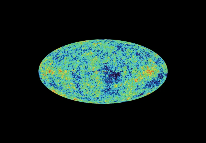 WMAP map of cosmic microwave background anisotropy, from the mission's Data Release 1.