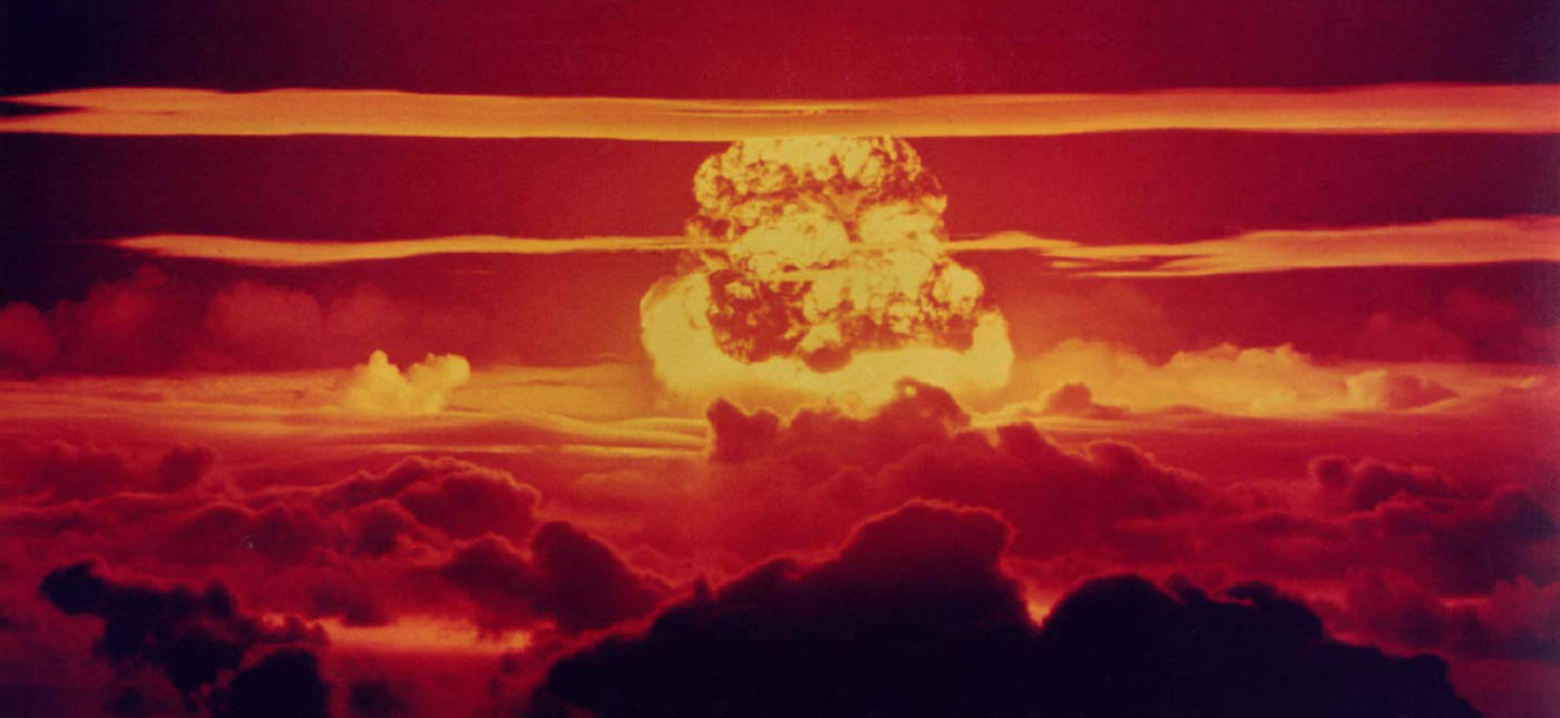 Nuclear weapon test Dakota (yield 1.1 Mt) on Enewetak Atoll.