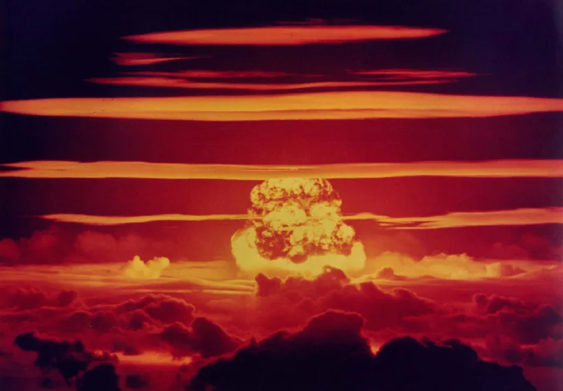 Nuclear weapon test Dakota (yield 1.1 Mt) on Enewetak Atoll.