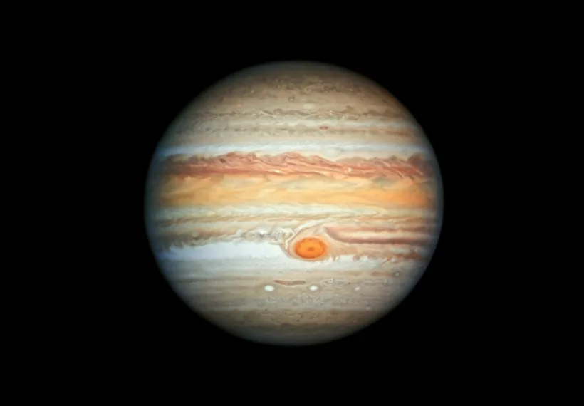 Visible light image of Jupiter taken by NASA's Hubble Space Telescope on June 27, 2019.