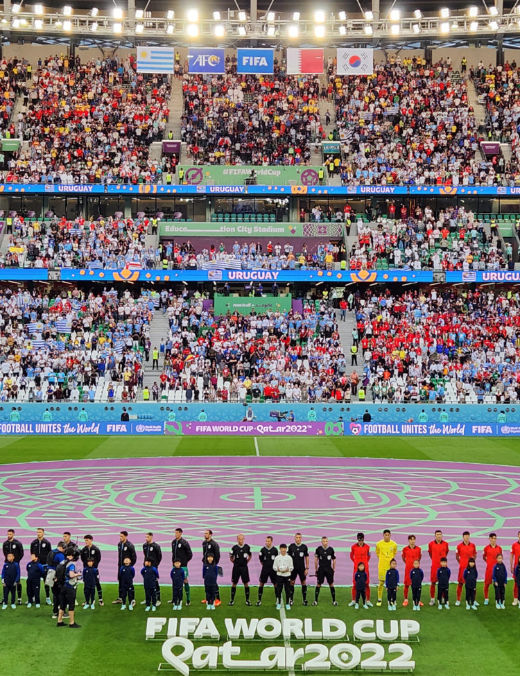 2022 FIFA World Cup Qatar Korea vs Uruguay November 24, 2022 Education City Stadium, Doha, Qatar Ministry of Culture, Sports and Tourism Official Photographer: Heo Manjin