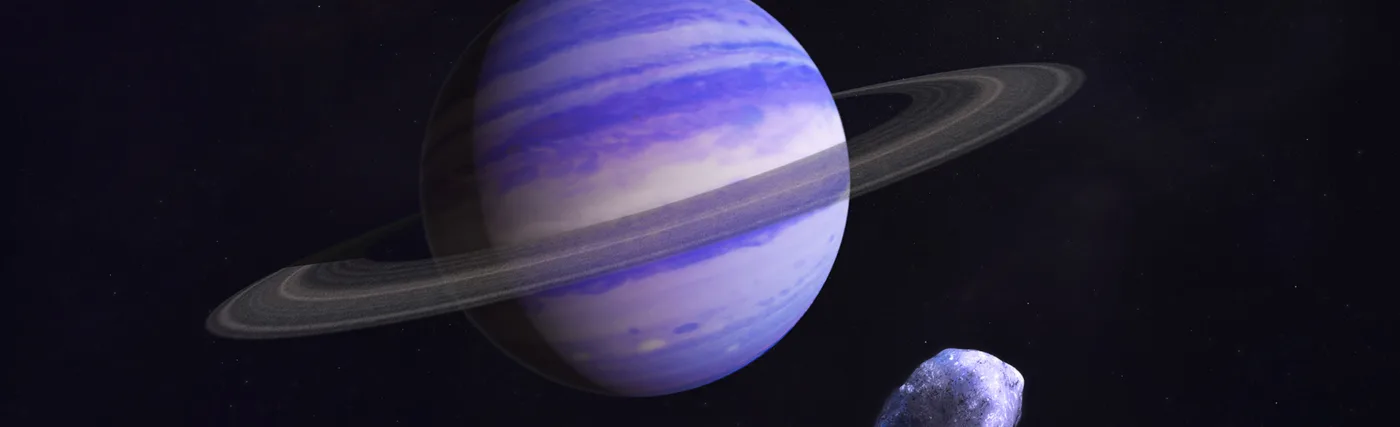 Artist's impression of a Neptune-like exoplanet. Used to illustrate Gliese 15 Ac