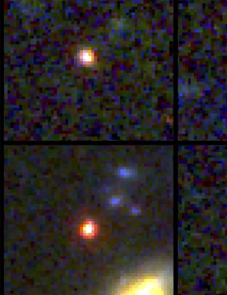 James Webb Space Telecpopes images of early galaxies.