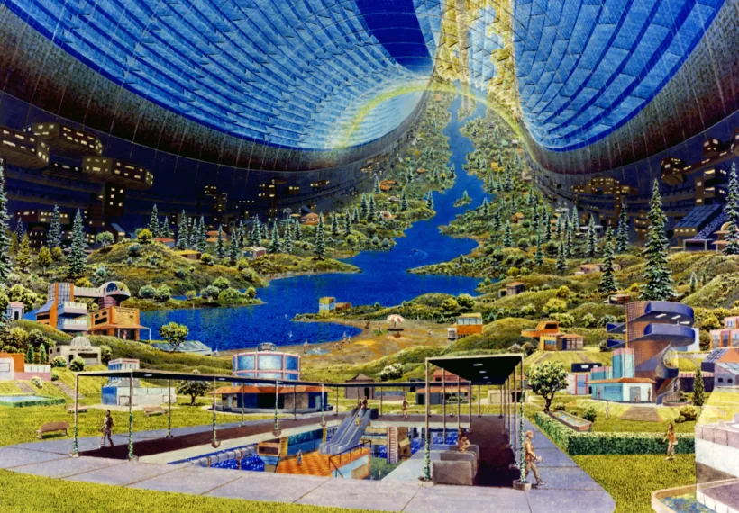 Interior view of Stanford Torus.