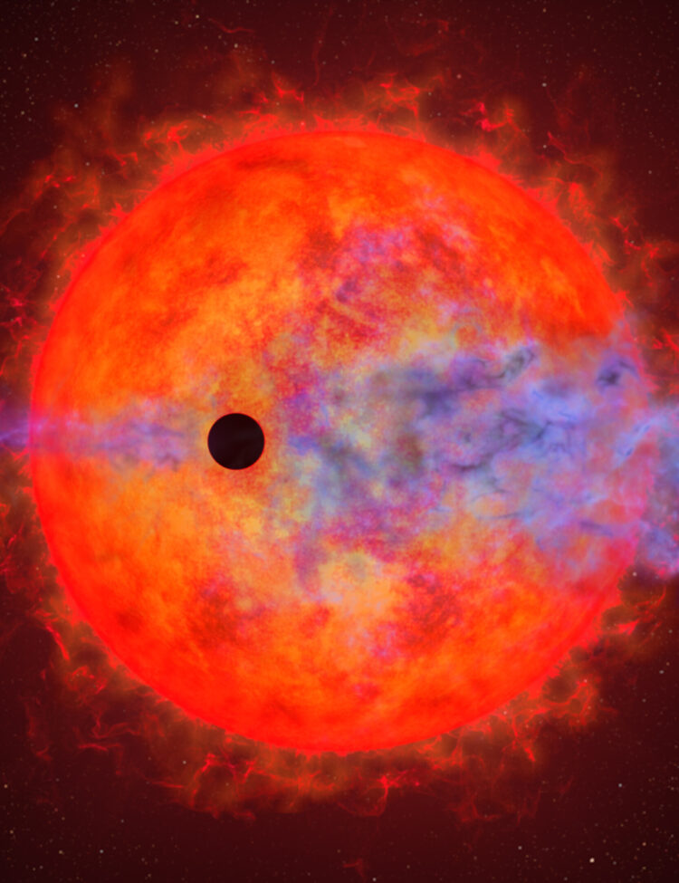 A young planet whirling around a petulant red dwarf star is changing in unpredictable ways orbit-by-orbit. It is so close to its parent star that it experiences a consistent, torrential blast of energy, which evaporates its hydrogen atmosphere — causing it to puff off the planet.Located 32 light-years from Earth, the parent star AU Microscopii (AU Mic) hosts one of the youngest planetary systems ever observed.