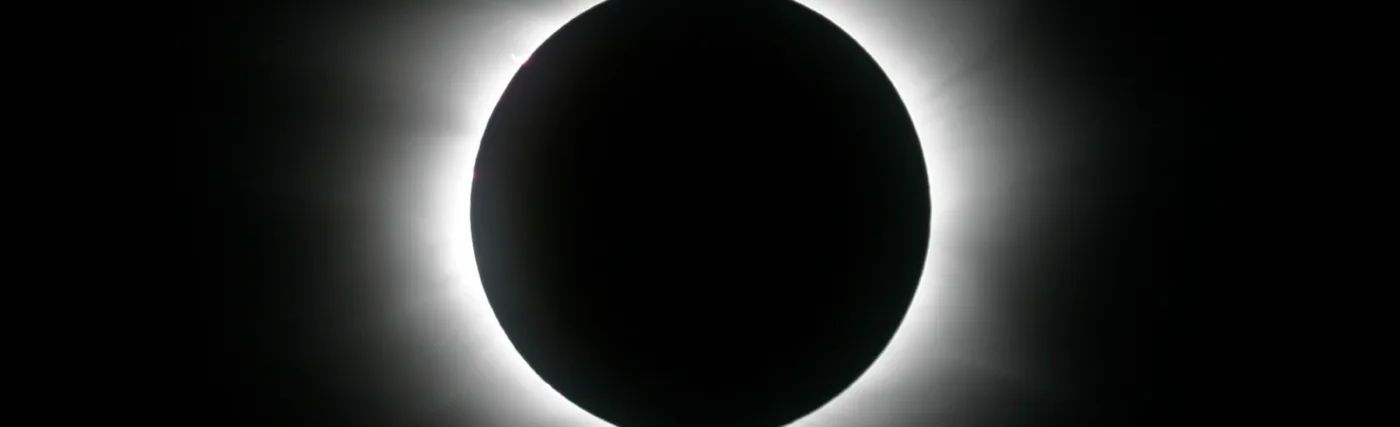 Corona caught during a total eclipse of the Sun