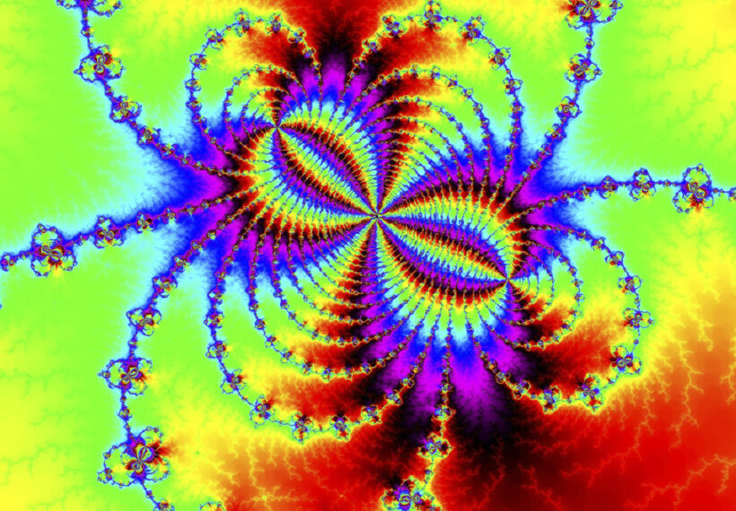Rainbow fractal image