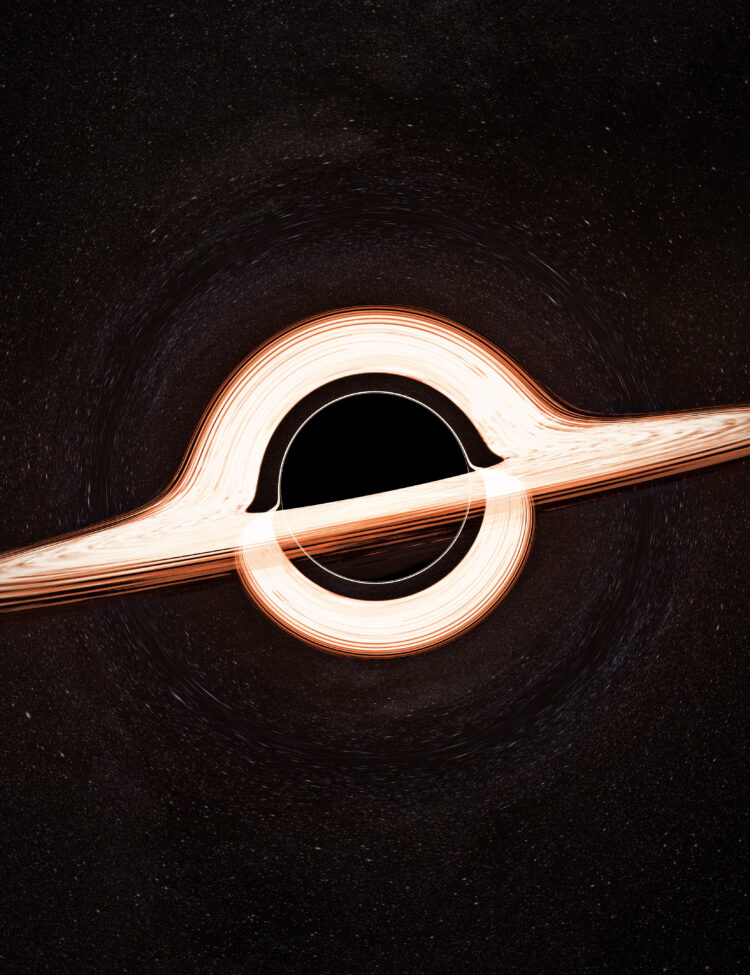 Black hole accretion disk rendering