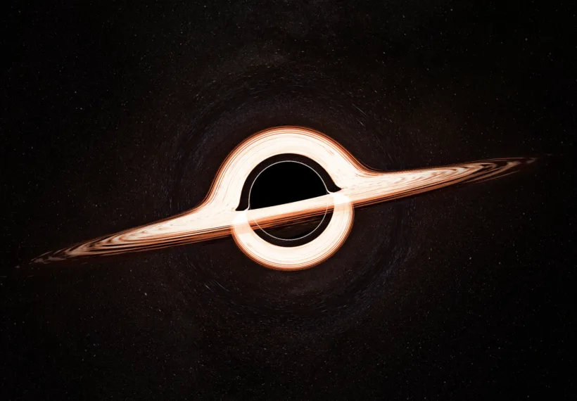 Black hole accretion disk rendering