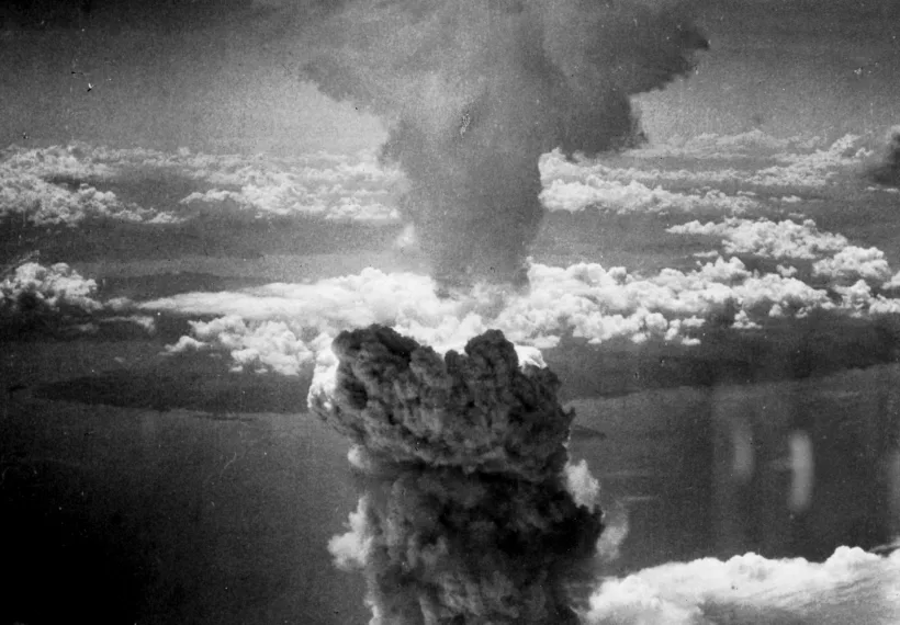 Atomic Cloud Rises Over Nagasaki, Japan