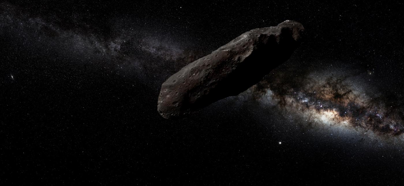 Artist rendering of interstellar object ‘Oumuamua