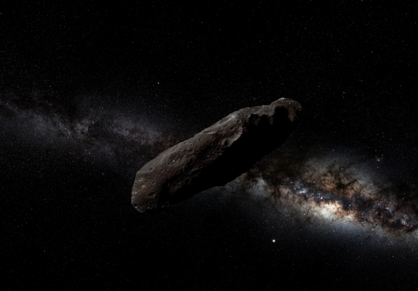 Artist rendering of interstellar object ‘Oumuamua