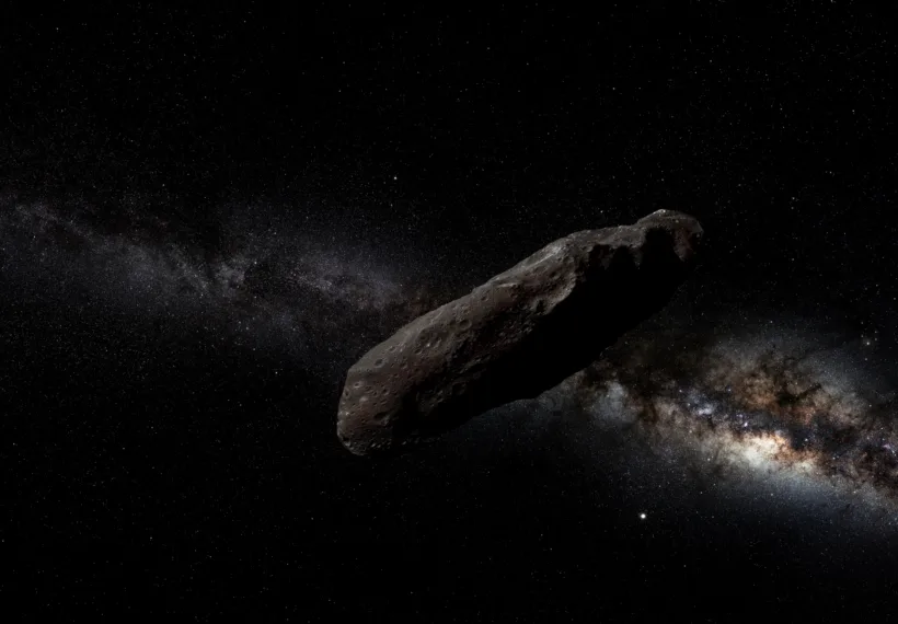 Artist rendering of interstellar object ‘Oumuamua