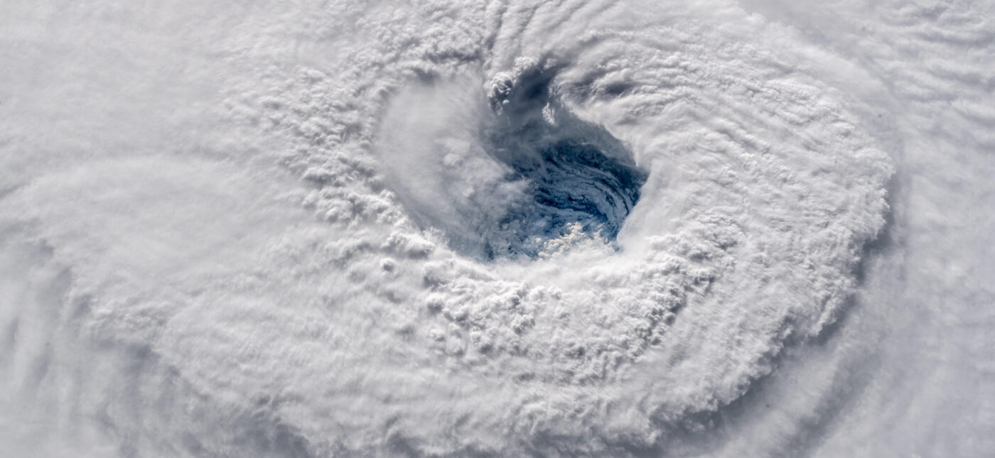 Photo taken of Hurricane Florence convection with deep eyewall in Atlantic Sea from ISS by astronaut Alexander Gerst: Ever stared down the gaping eye of a category 4 hurricane? It's chilling, even from space.