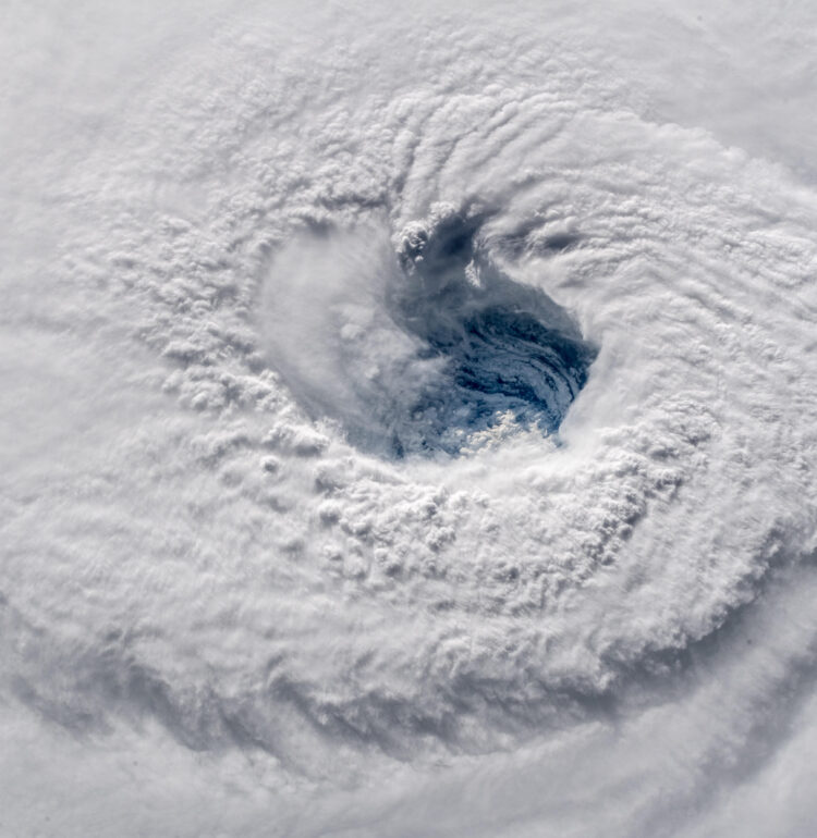 Photo taken of Hurricane Florence convection with deep eyewall in Atlantic Sea from ISS by astronaut Alexander Gerst: Ever stared down the gaping eye of a category 4 hurricane? It's chilling, even from space.