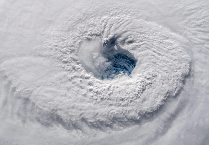 Photo taken of Hurricane Florence convection with deep eyewall in Atlantic Sea from ISS by astronaut Alexander Gerst: Ever stared down the gaping eye of a category 4 hurricane? It's chilling, even from space.