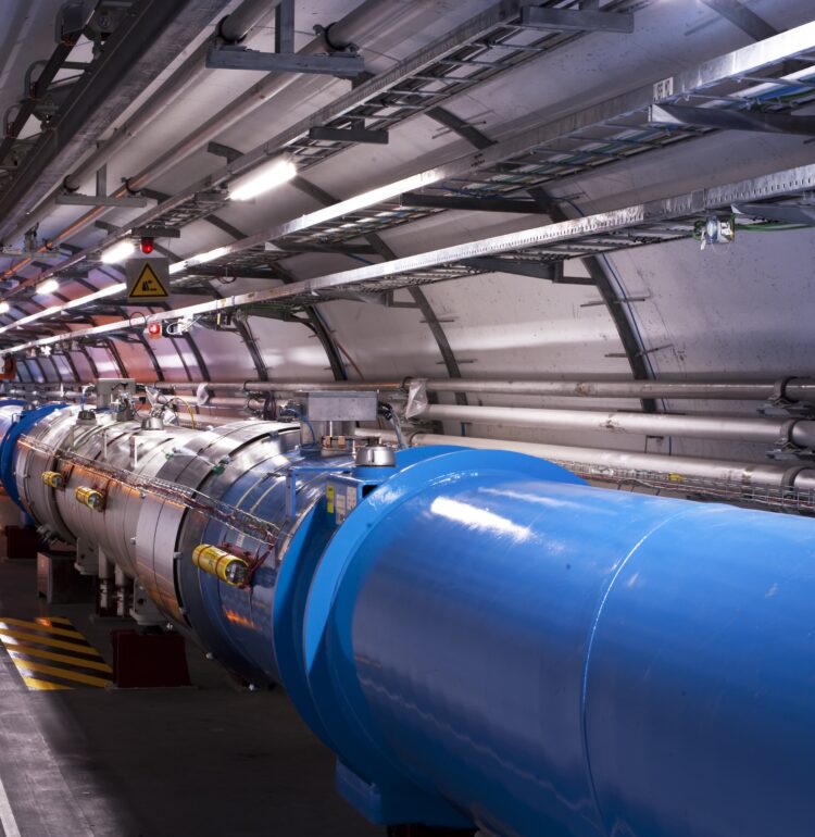 View of the LHC tunnel sector 3-4