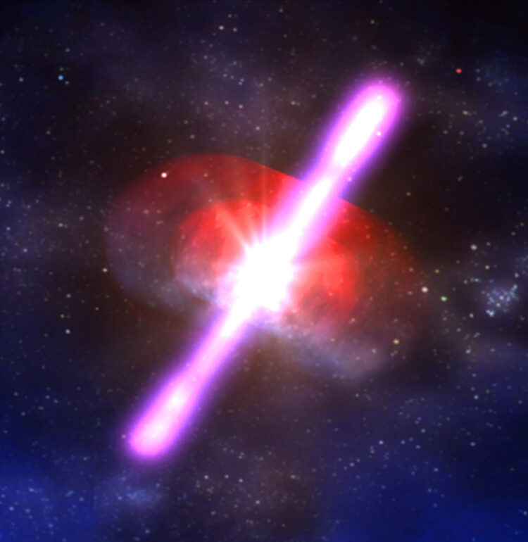 Using the powerful one-two combo of NASA’s Swift satellite and the Gemini Observatory, astronomers have detected a mysterious type of cosmic explosion farther back in time than ever before. The explosion, known as a short gamma-ray burst (GRB), took place 7.4 billion years ago, more than halfway back to the Big Bang.