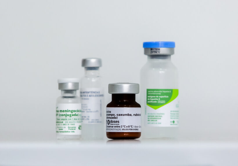 Multiple vials of vaccines