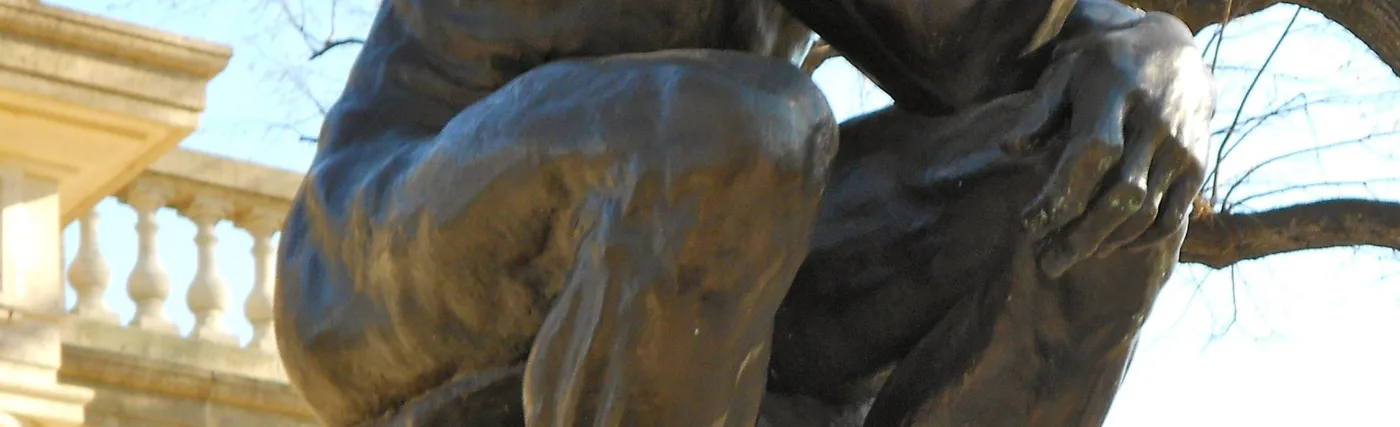 The "Thinker" by Rodin outside Philadelphia's Rodin Museum