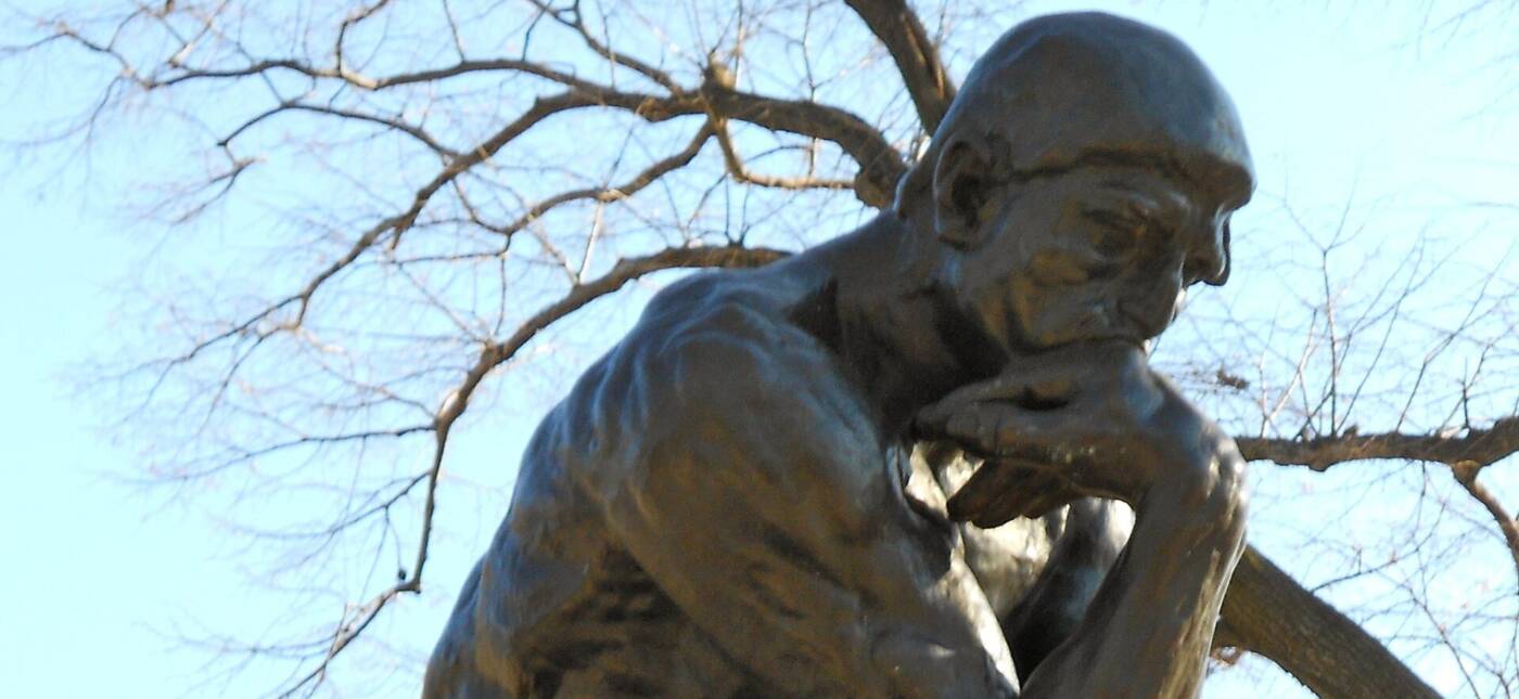 The "Thinker" by Rodin outside Philadelphia's Rodin Museum