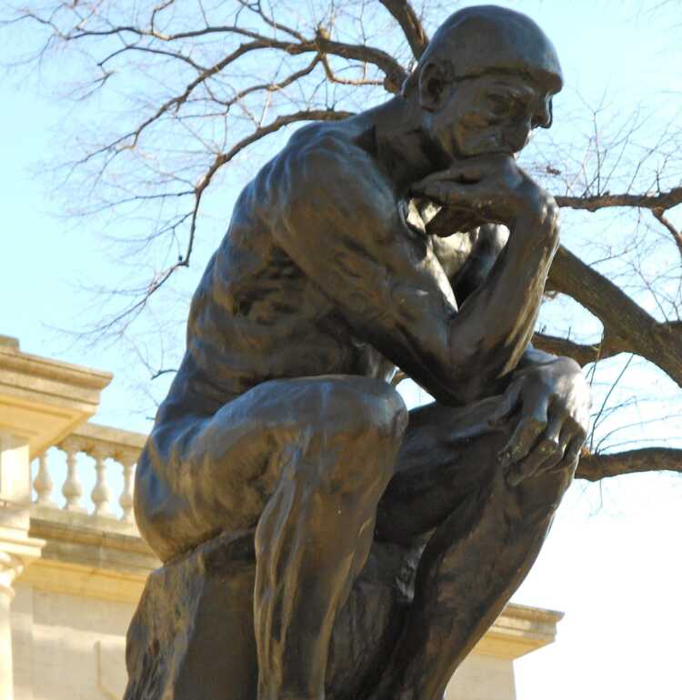 The "Thinker" by Rodin outside Philadelphia's Rodin Museum