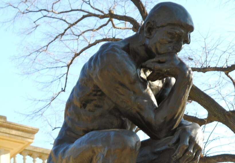 The "Thinker" by Rodin outside Philadelphia's Rodin Museum