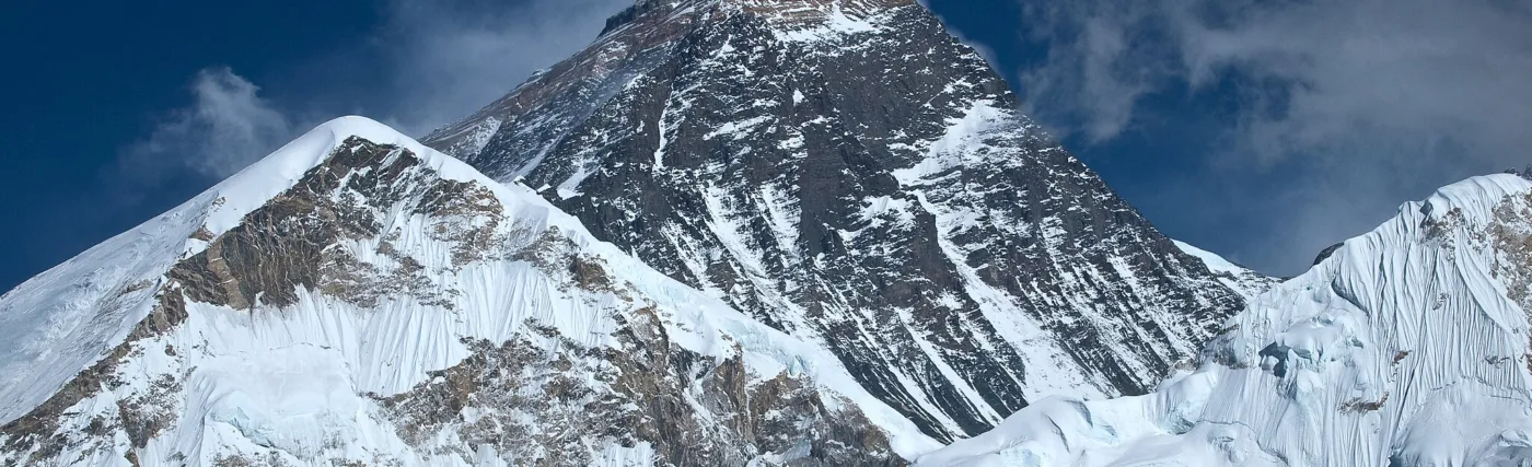 Mount Everest, the highest mountain in the world. Mount Everest, Nepal, Himalayas.
