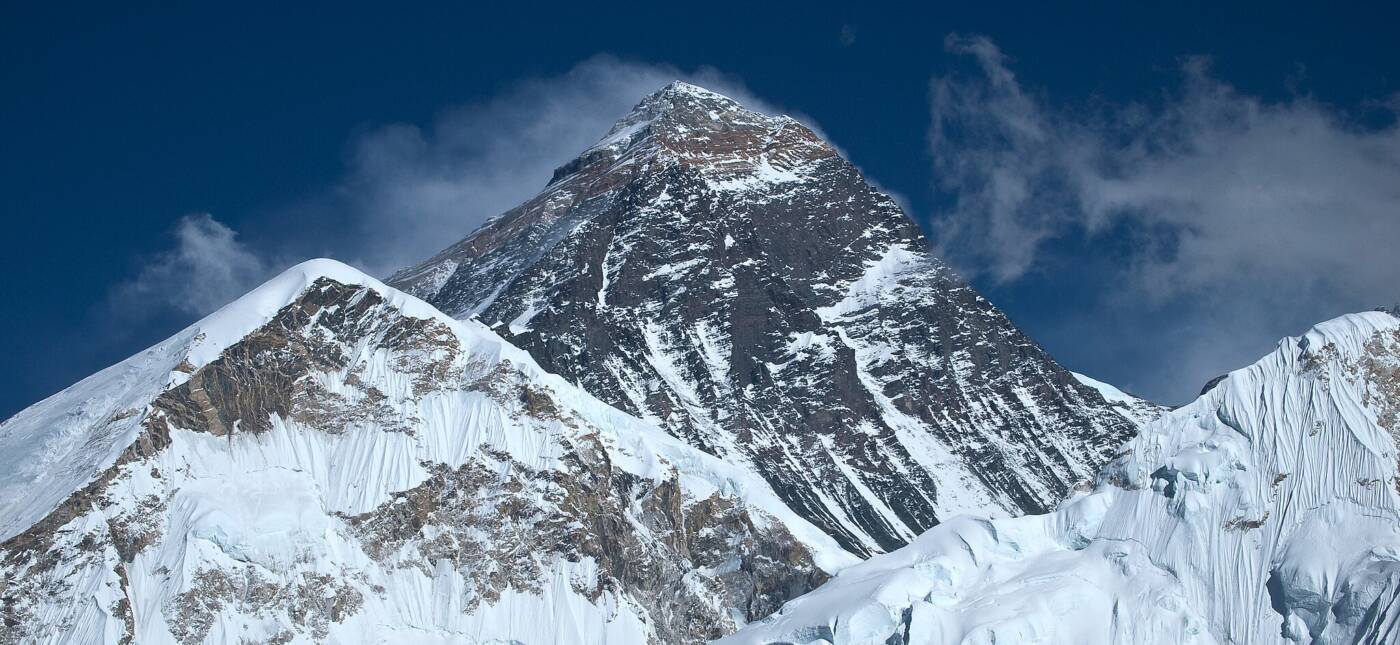 Mount Everest, the highest mountain in the world. Mount Everest, Nepal, Himalayas.