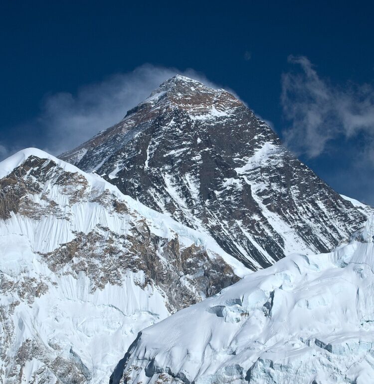 Mount Everest, the highest mountain in the world. Mount Everest, Nepal, Himalayas.