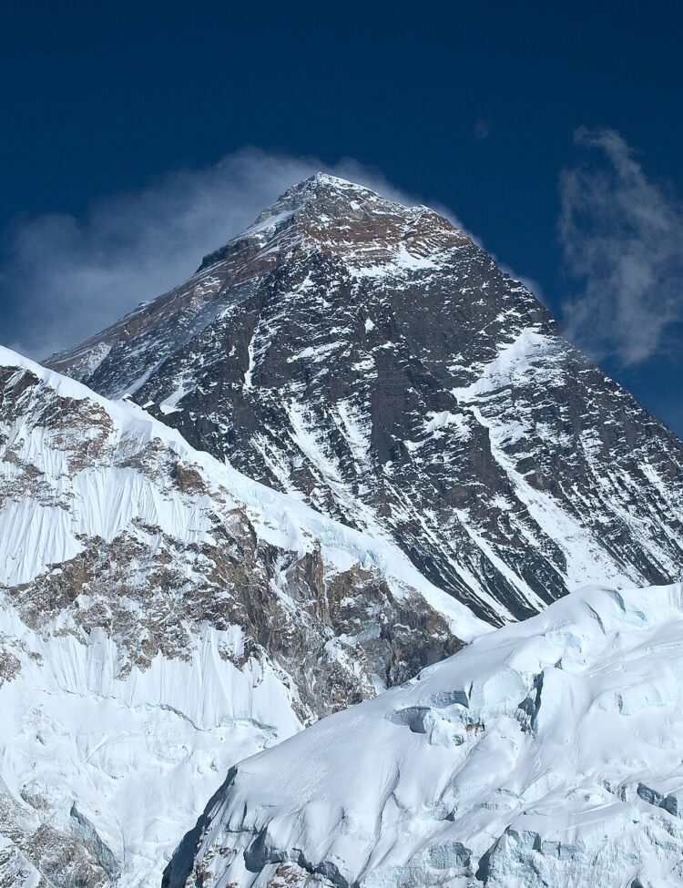 Mount Everest, the highest mountain in the world. Mount Everest, Nepal, Himalayas.