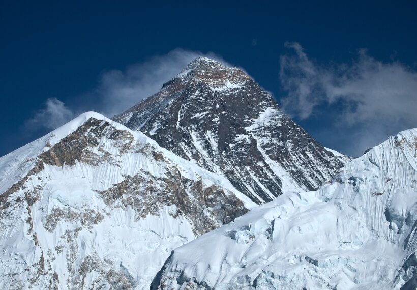 Mount Everest, the highest mountain in the world. Mount Everest, Nepal, Himalayas.