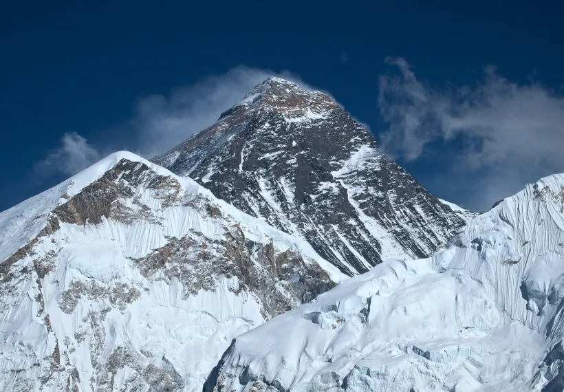 Mount Everest, the highest mountain in the world. Mount Everest, Nepal, Himalayas.
