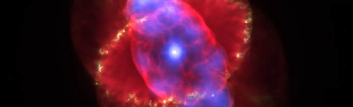X-ray/optical composite image of NGC 6543, the Cat's Eye Nebula (X-ray: NASA/UIUC/Y.Chu et al., Optical: NASA/HST).