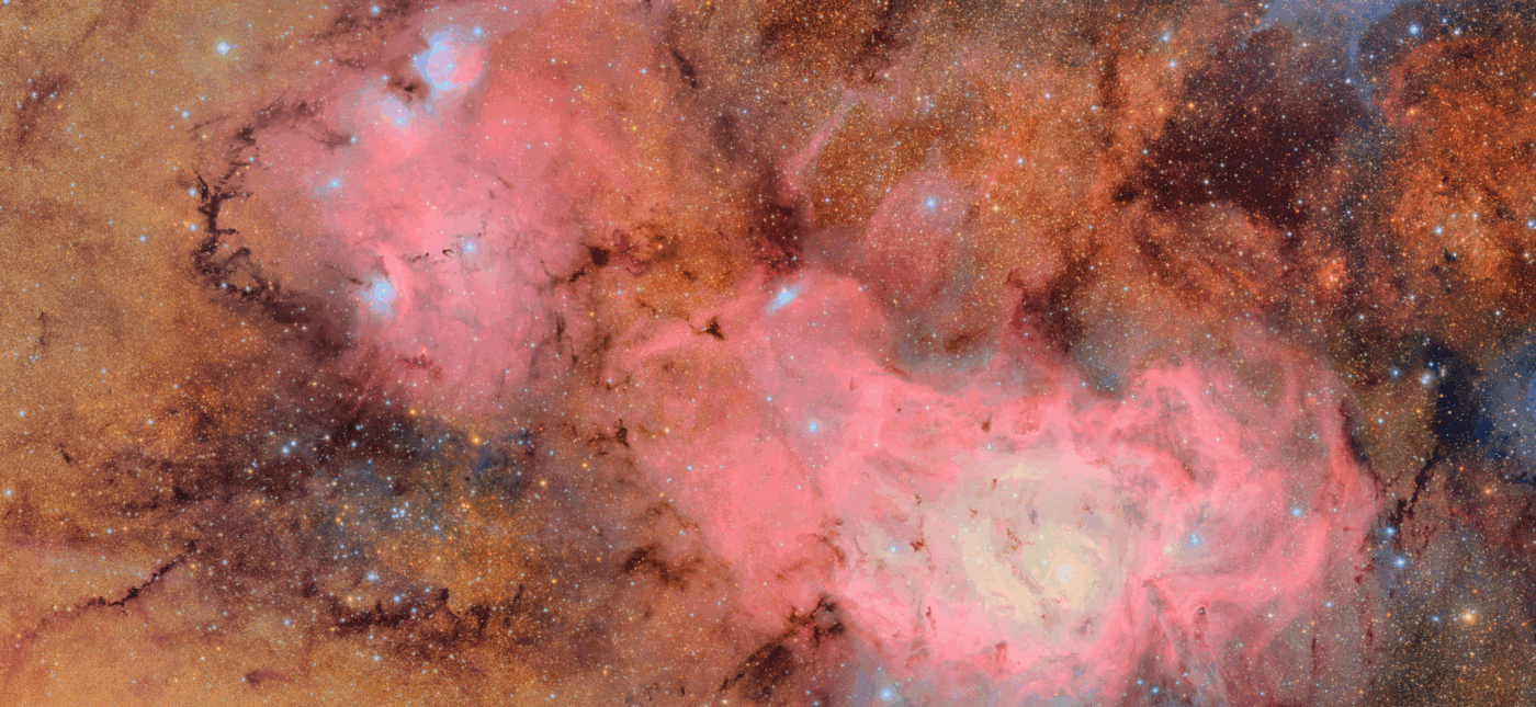 A very-high resolution image of the Lagoon Nebula by the Vera C. Rubin observatory